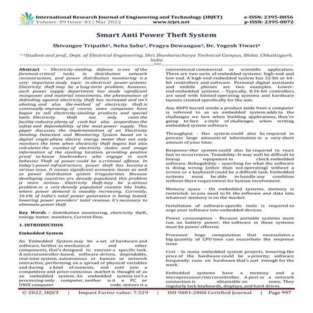 Smart Anti Power Theft System