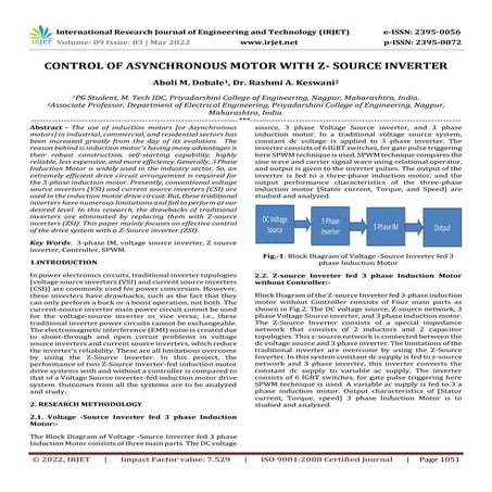 DC-link voltage balancing and control of qZ-source inverter fed ...