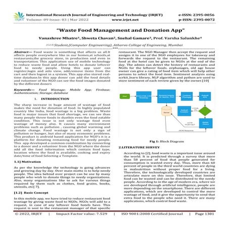 “Waste Food Management and Donation App”