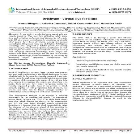 Drishyam - Virtual Eye for Blind