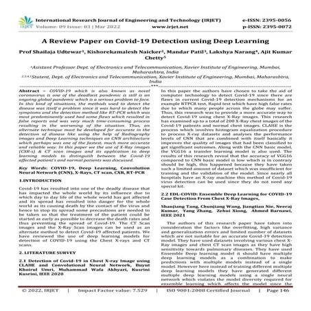 2020 Deep learning based detection and analysis of COVID-19 on chest X ...