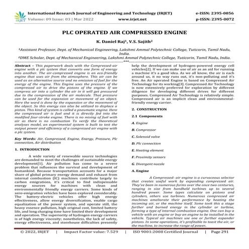 Compressed Air Engine Efficiency – LVEO