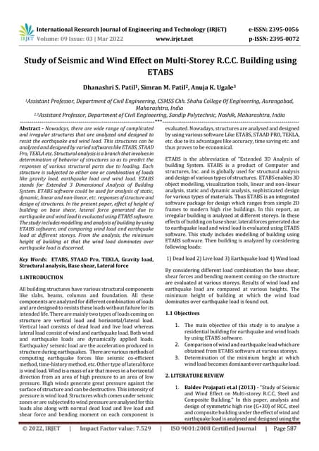 Dynamic Wind Analysis of High-Rise Building | PDF