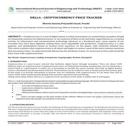 DELLA - CRYPTOCURRENCY PRICE TRACKER