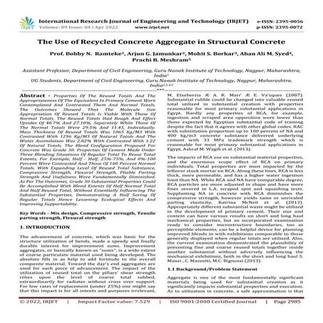 Development of Demolished Concrete Mix Using Pre-Coating Technique | PDF
