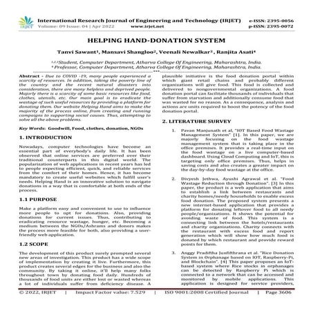 HELPING HAND-DONATION SYSTEM