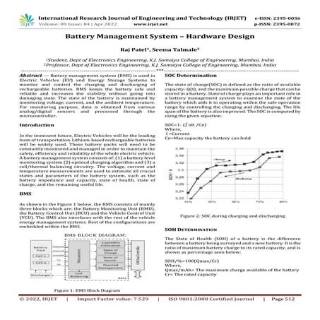 Battery Management System– Hardware Design