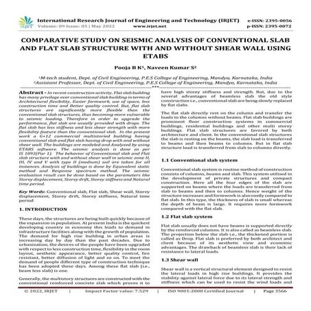 COMPARATIVE STUDY ON SEISMIC ANALYSIS OF CONVENTIONAL SLAB AND FLAT SLAB STRU...