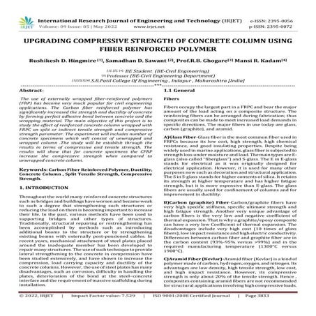 UPGRADING COMPRESSIVE STRENGTH OF CONCRETE COLUMN USING FIBER REINFORCED POLYMER