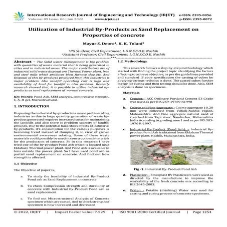 Utilization of Industrial By-Products as Sand Replacement on Properties of co...