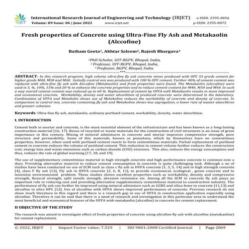 Compressive strength of M40 and M50 grade concrete using metakaolin as ...