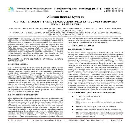 Alumni Record System