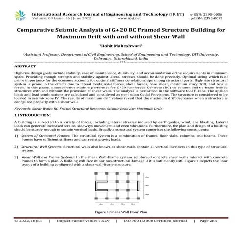 Comparative Seismic Analysis of G+20 RC Framed Structure Building for Maximum...