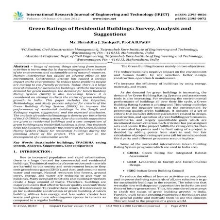 Green Ratings of Residential Buildings: Survey, Analysis and Suggestions