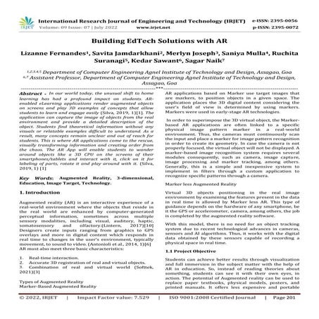 Building EdTech Solutions with AR