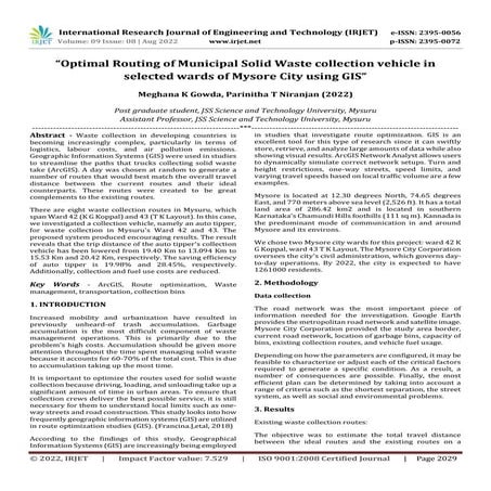Solid Waste Management Route Optimization | PPT