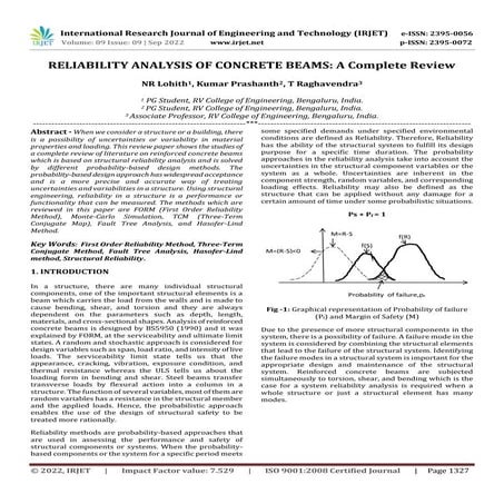 RELIABILITY ANALYSIS OF CONCRETE BEAMS: A Complete Review