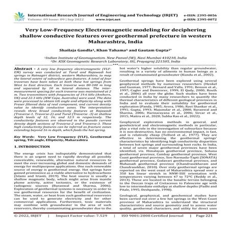Very Low-Frequency Electromagnetic modeling for deciphering shallow conductiv...