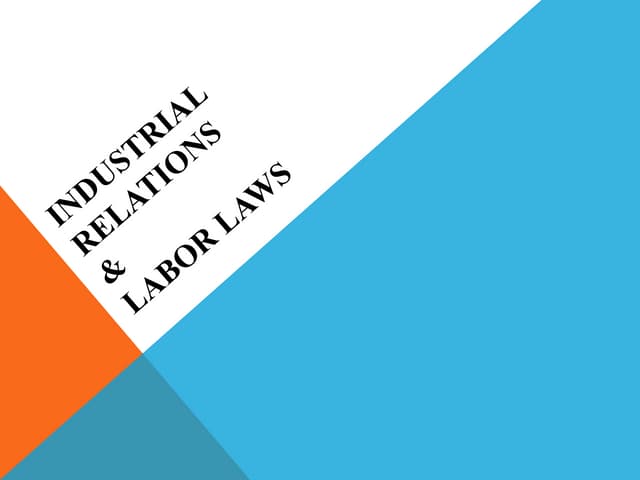 Industrial relations 