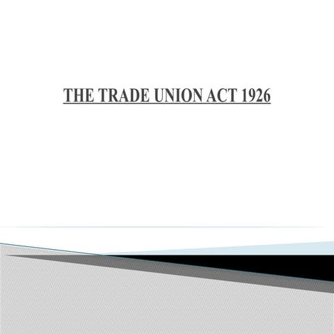 IRLL UNIT 1 PPT. industrial relations law | PPTX