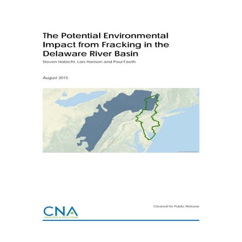 Study: The Potential Environmental Impacts of Fracking in the Delaware River ...
