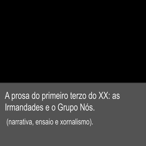 Irmandades da fala e o grupo nós
