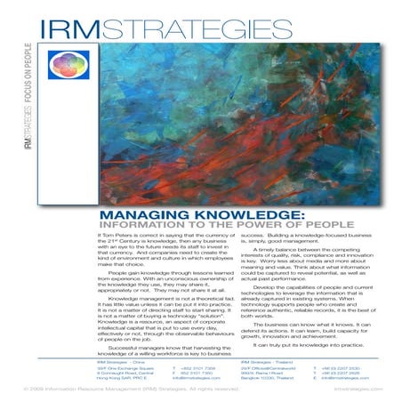 IRM Strategies
