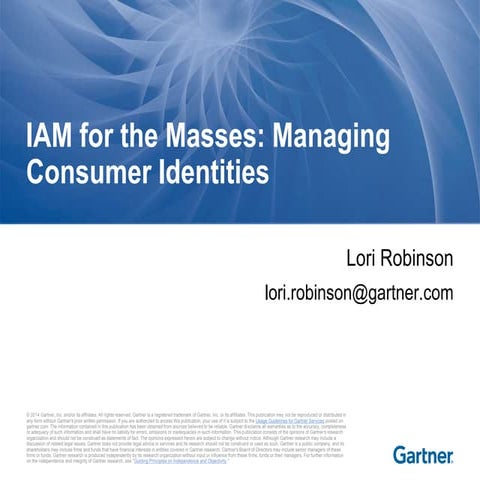 IAM for the Masses: Managing Consumer Identities 