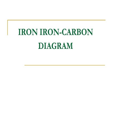Iron  carbon diagram