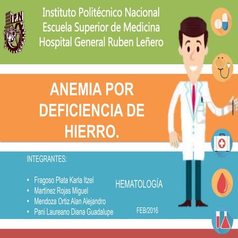 Anemia por deficiencia de hierro