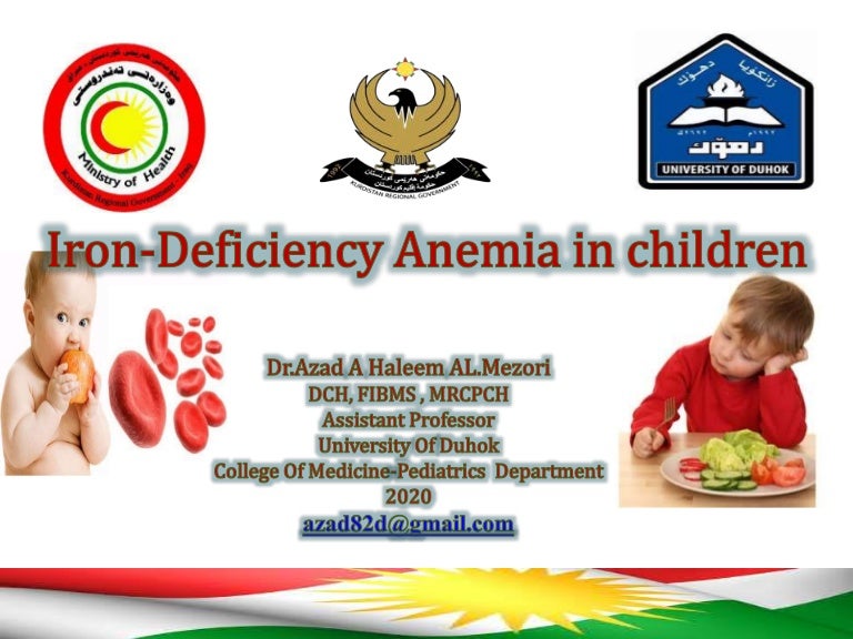 Iron deficiency anemia in children