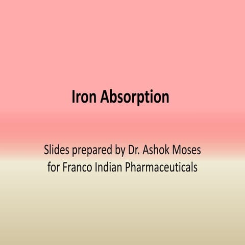 Iron absorption