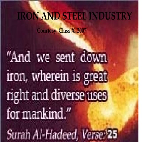Iron and steel industry 2008