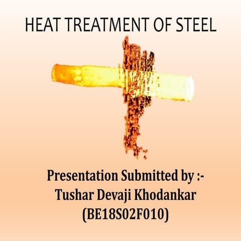 Heat Treatment Of Steel
