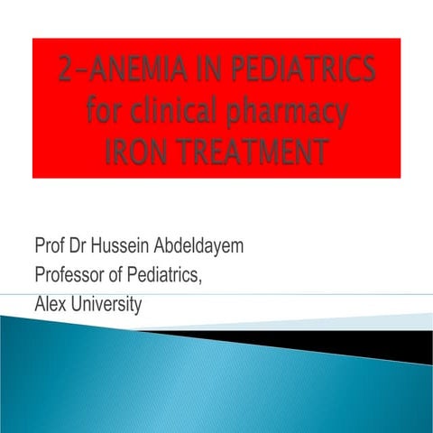 Iron deficiency anemia    