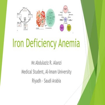 Iron deficiency anemia