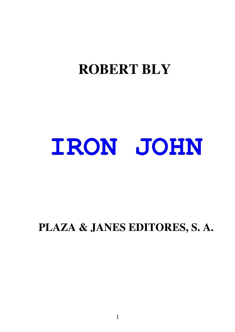 Iron john robert bly