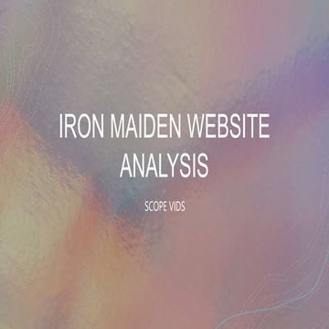 Iron maiden website