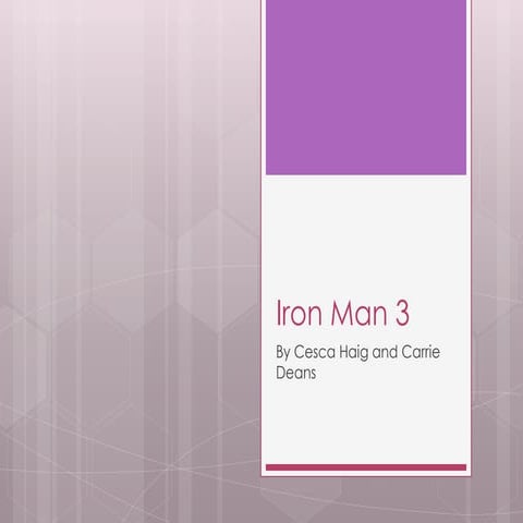 Iron man 3 powerpoint