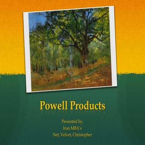 Powell Logging Company - Production Optimization