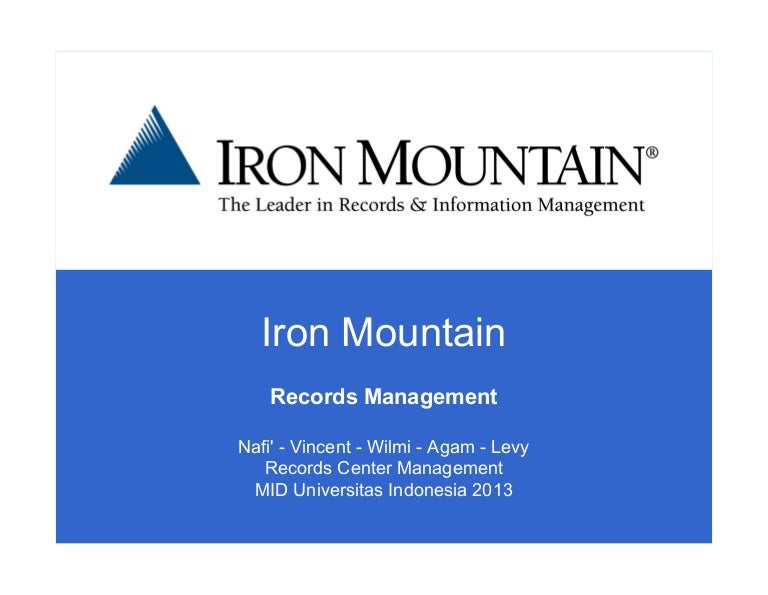Iron mountain Records Management Observing