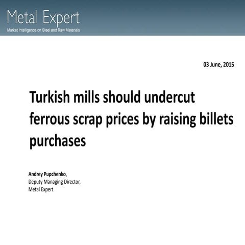 Iron ore vs scrap imparity hit mini-mills in Turkey