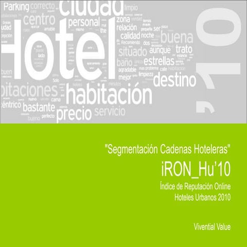 iRON'10 Reputacion Online Cadenas Hoteleras