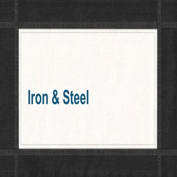 Iron & Steel