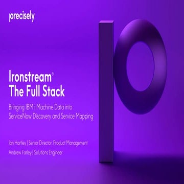 Bringing IBM i Machine and Log Data into ServiceNow Discovery and Service Map...