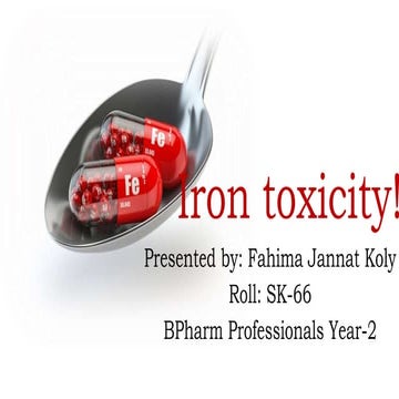 Iron toxicity