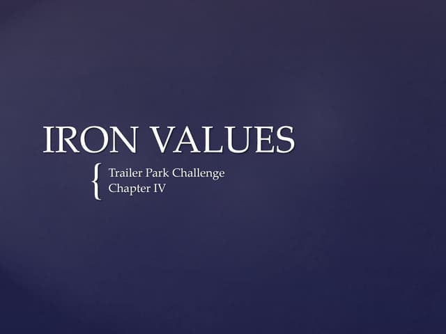 Iron Values TPC Chapter 4