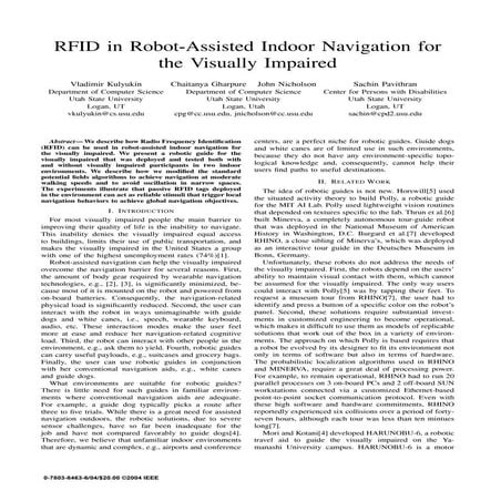 RFID in Robot-Assisted Indoor Navigation for the Visually Impaired