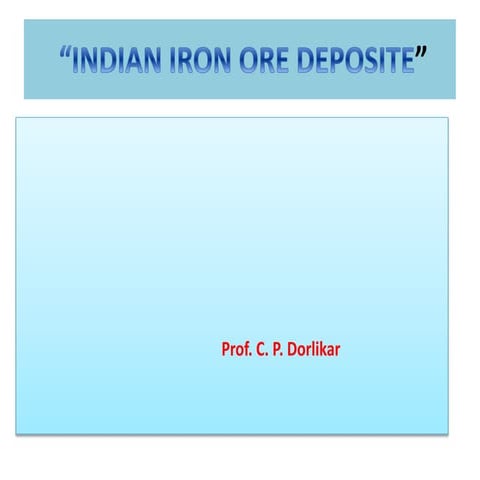 Iron Ore Deposites 