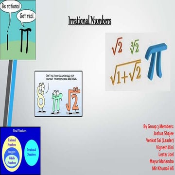 Irrational numbers